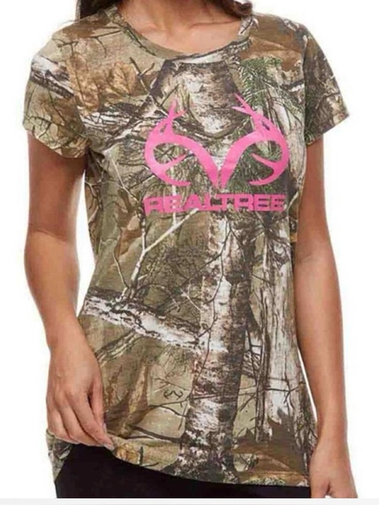 Realtree Tops - Realtree Camo Camouflage Hunting T-shirt Tee T Shirt Pine Deer Antler